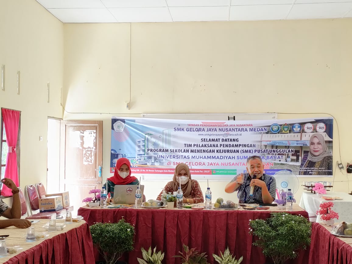 Visit I TIM pendamping SMK PK dari Universitas Muhammadiyah Sumatera Barat