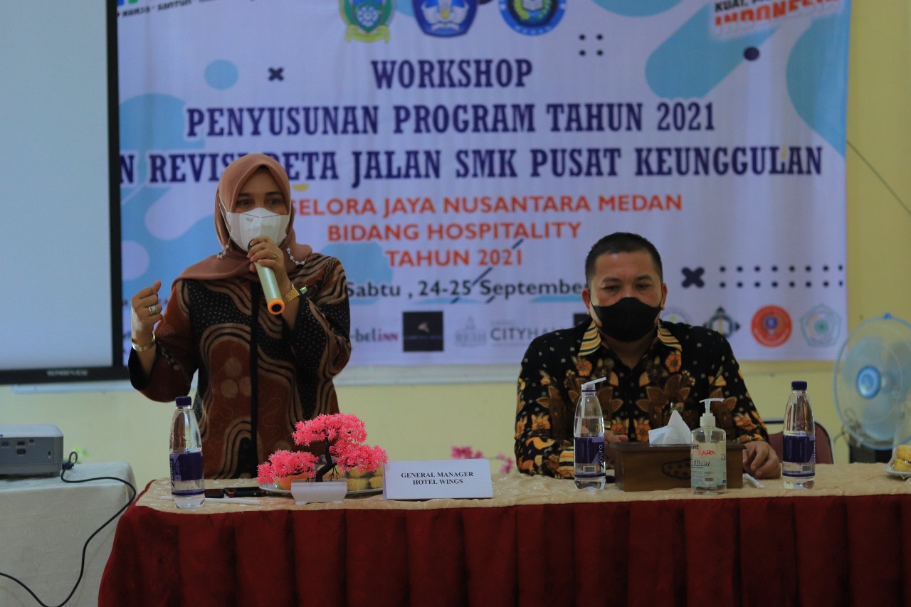 Penutupan Kegiatan Workshop Program  Tahun 2021 Dan Revisi Peta Jalan Oleh Bapak Kepala Dinas Pendidikan Provinsi Sumatera Utara